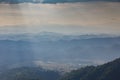 Sideway Landscape of The Road to Umphang. Mae Hong Son Province, Thailand