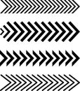 Sideways set. Linear signs collection. Arrow Design. Arrow Linear Fast Moving Signs Sideways Set. Design elements