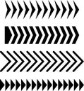 Sideways set. Linear signs collection. Arrow Design. Arrow Linear Fast Moving Signs Sideways Set. Design elements