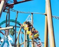 Sidewinder Roller-Coaster At Knotts Berry Farm Royalty Free Stock Photo