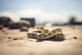 sidewinder snake on sun-heated desert stones Royalty Free Stock Photo