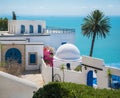 Sidi Bou Said. arab city in Tunisia Royalty Free Stock Photo