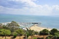 Sidi Bou Said port and beach of lovers