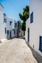 Sidi Bou Said. arab city in Tunisia Royalty Free Stock Photo