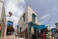 Sidi Bou Said, Tunisia, Alley with traditional white houses and blue doors