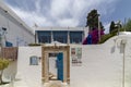 Sidi Bou Said, Tunisia, Alley with traditional white houses and blue doors