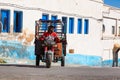 Sidi Ifni, Morocco - November 11, 2016: Scenes full of colors in