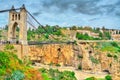 Sidi M`Cid Bridge across the Rhummel River in Constantine, Algeria Royalty Free Stock Photo