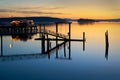 Sidney, British Columbia, Canada Ã¢â¬â August 29, 2022. Sidney BC Twilight Dawn Waterfront. Royalty Free Stock Photo