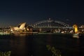 Sidney opera nightshot Royalty Free Stock Photo