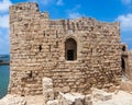 Sidon Crusader Sea Castle in Lebanon Royalty Free Stock Photo