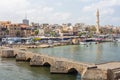Panoramic view of the old city of Sidon, Lebanon