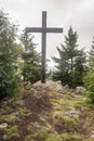 Siebensteinkopf hill summit in Bavarian Forest Royalty Free Stock Photo