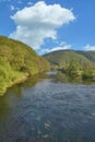 Sieg River in Siegerland,North Rhine westphalia,Germany