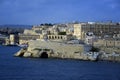 Siege Bell War Memorial in a harbor Valletta Royalty Free Stock Photo