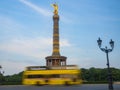 The Siegessaeule is the Victory Column in Berlin Royalty Free Stock Photo