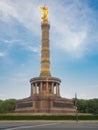 The Siegessaule is the Victory Column in Berlin Royalty Free Stock Photo
