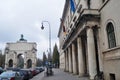 Siegestor Victory Gate ruin ancient statue of Bavaria and lion for german people and foreign traveler travel visit on Ludwig