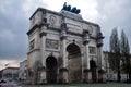 Siegestor Victory Gate ruin ancient statue of Bavaria and lion for german people and foreign traveler travel visit on Ludwig