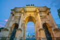 Siegestor Victory Gate triumphal arch in Munich, Germany