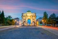 Siegestor Victory Gate triumphal arch in Munich, Germany Royalty Free Stock Photo