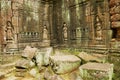 Exterior of the ruins of Krol Ko temple in Angkor, Cambodia.