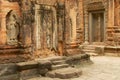 View to the ruins of the Preah Ko Temple in Siem Reap, Cambodia. Royalty Free Stock Photo