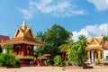 SIEM-REAP, CAMBODIA - DECEMBER 9, 2016. Cambodian Temples with Pagodas