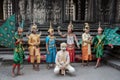 SIEM REAP, CAMBODIA - FEBRUARY 27: Unidentified traditional Khmer Cambodian dancers perform ramayana epic on February 27, 2013 in