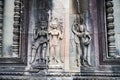 Image of naked women, concubines, on the wall of Angkor Wat