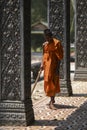 Siem Reap, Cambodia, March 18, 2016: Monk during the ordinances