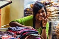 SIEM REAP, CAMBODIA- MARCH 22, 2013: Unidentified smiling Cambodian Girl