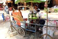 Cooking a sugar cane juice Royalty Free Stock Photo