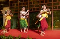 Khmer girls and boys perform folk dance