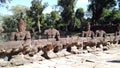 Siem Reap Cambodia temple headless sculpture