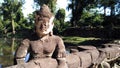 Siem Reap Cambodia temple sculpture Royalty Free Stock Photo