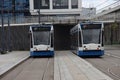 Siemens Combino Classic tram of the city transportation GVB in Amsterdam