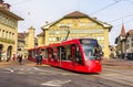 Siemens Combino tram on Casinoplatz in Bern