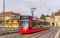 Siemens Combino tram on Kirchenfeldbrucke in Bern