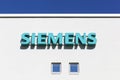 Siemens logo on a facade