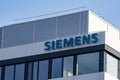 Siemens logo, office German conglomerate Siemens AG operating of electrical engineering, electronics, energy equipment,