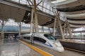 Siemens Velaro CN CRH3 high-speed train at Beijing South Railway Station in China