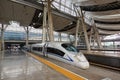 Siemens Velaro CN CRH3 high-speed train at Beijing South Railway Station in China