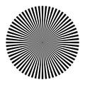 Siemens star, or spoke target, with 128 spokes, showing aliasing Royalty Free Stock Photo