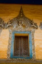 Siemreap,Cambodia.Temple.Window with beautiful patterns Royalty Free Stock Photo