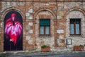 Photo exhibition in the historic center of Sovicille, Tuscany, Italy