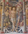 Siena Baptistery - Fresco of the Flagellation of Christ