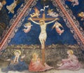 Siena Baptistery - Fresco of Jesus Christ on the Cross