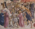Siena Baptistery - Fresco of the Road to Calvary