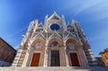 Siena. The Cathedral of the Blessed Virgin. Royalty Free Stock Photo